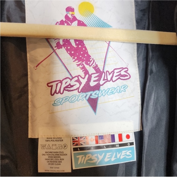 Tipsy Elves Retro Ski Suit with Multicolor Design - Picture 2 of 9